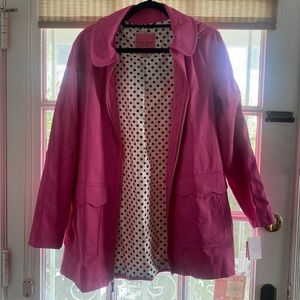 Pink Kate Spade Rain Coat Medium
